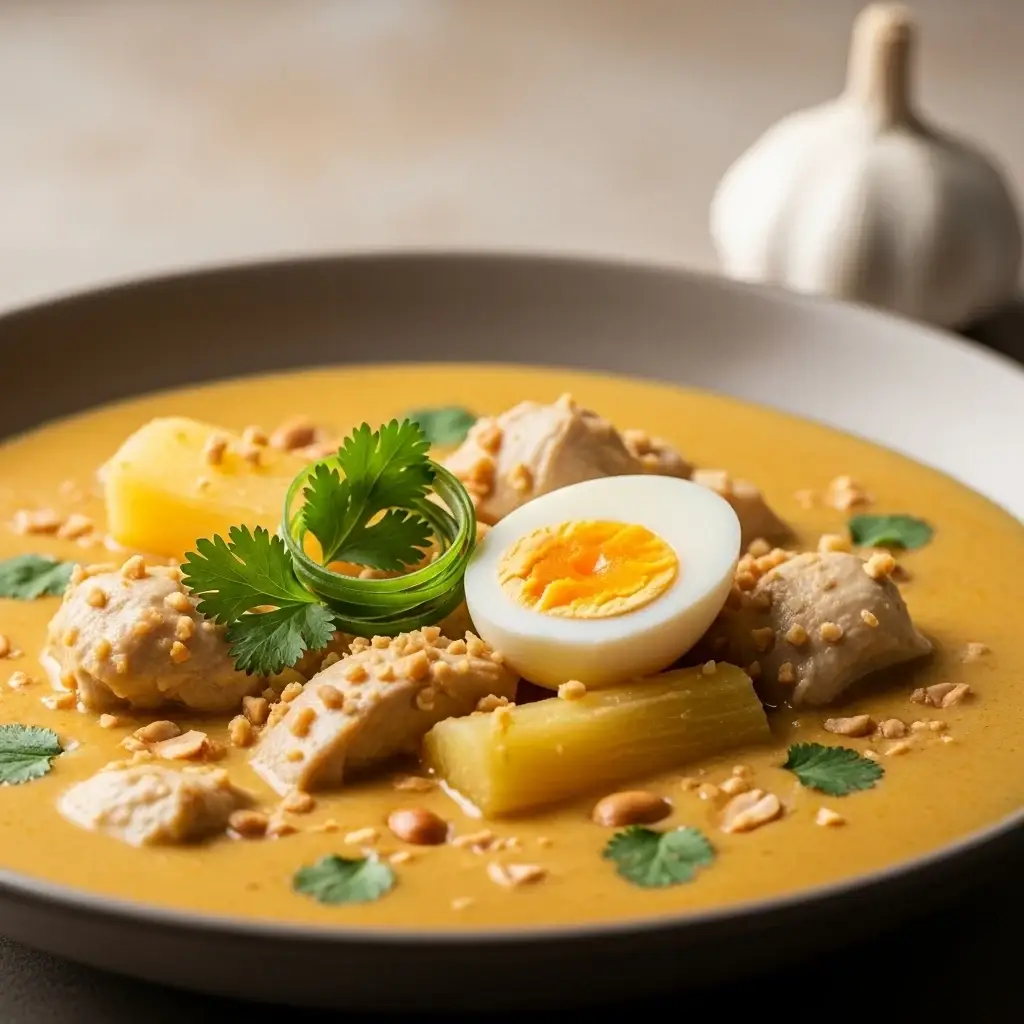 Aus dem Herzen des Amazonas: Ein cremiges peruanisches Hühnchen & Knoblauch-Erdnuss-Suppe (Inchicapi de Gallina)