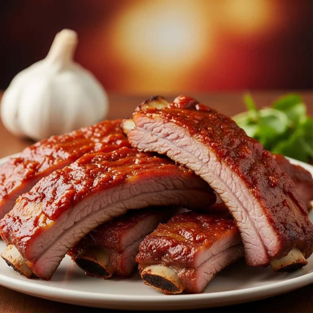 Um banquete de costela estilo rancho: o glorioso alho e amp; Costelinha de porco chilena