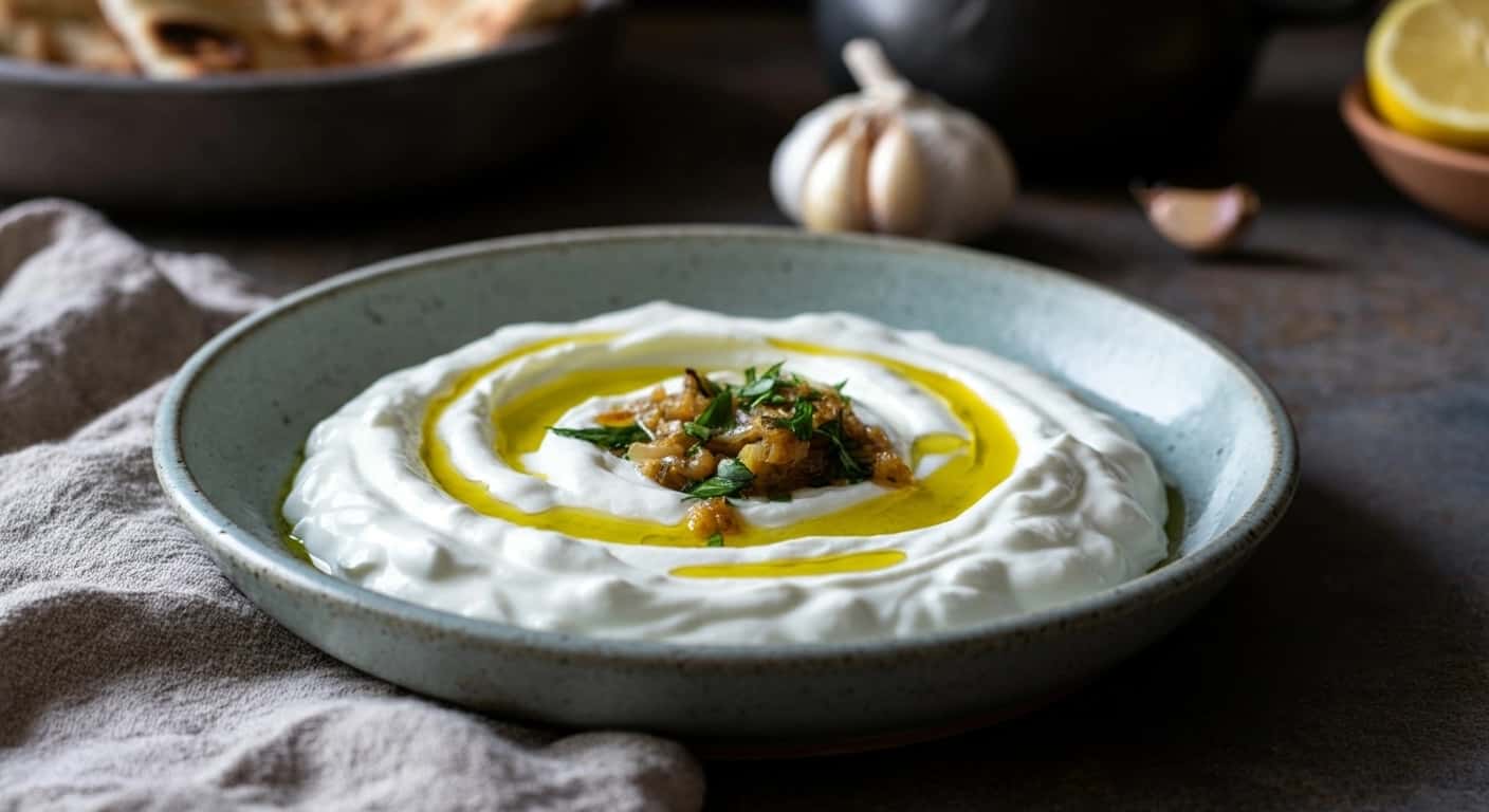Receta Auténtica de Mast-o-Musir (Dip Cremoso Persa de Yogur y Chalota)