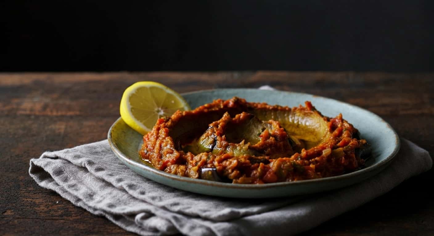 Receta auténtica de Mirza Ghasemi (Ahumado, con ajo e irresistible)