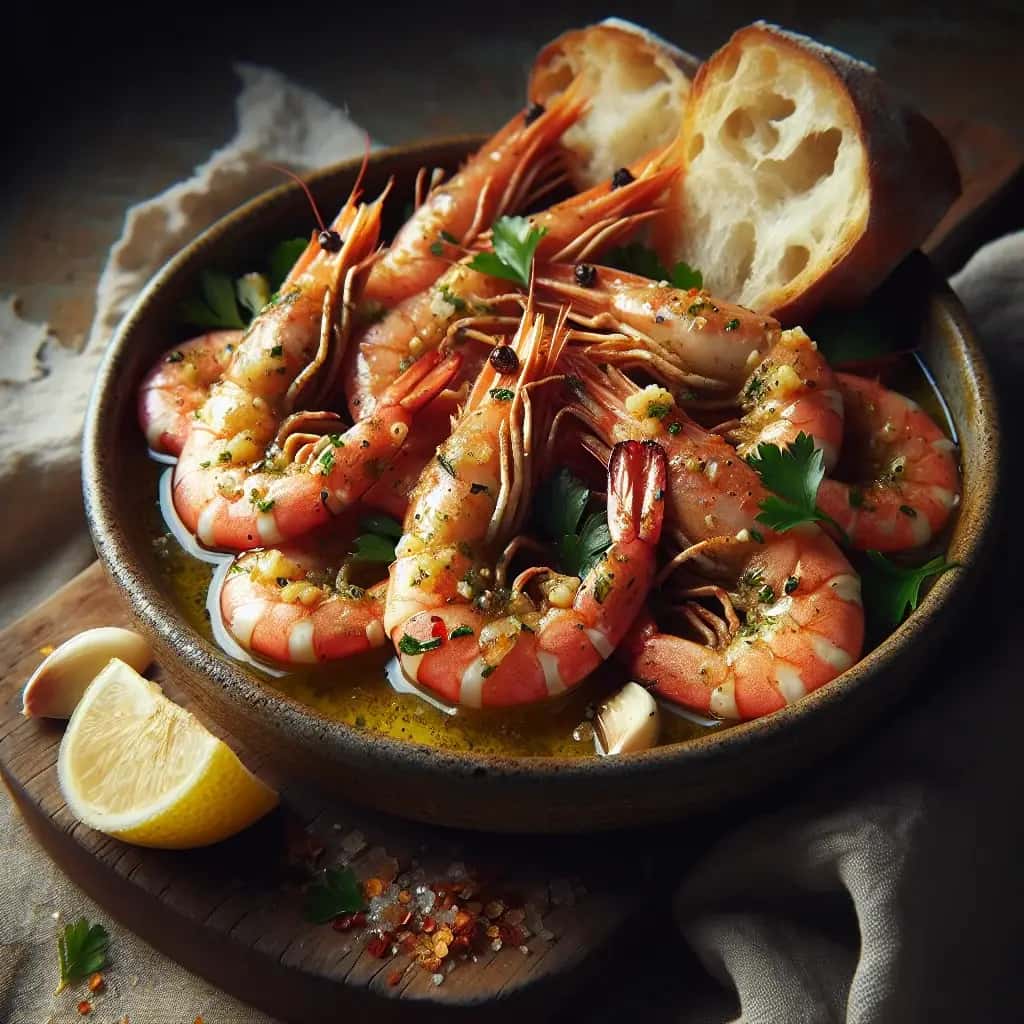 Garlic Prawns with a Zesty Kick