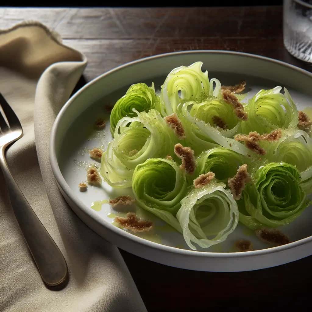Ensalada romana de achicoria y ajo: perfección de Puntarelle