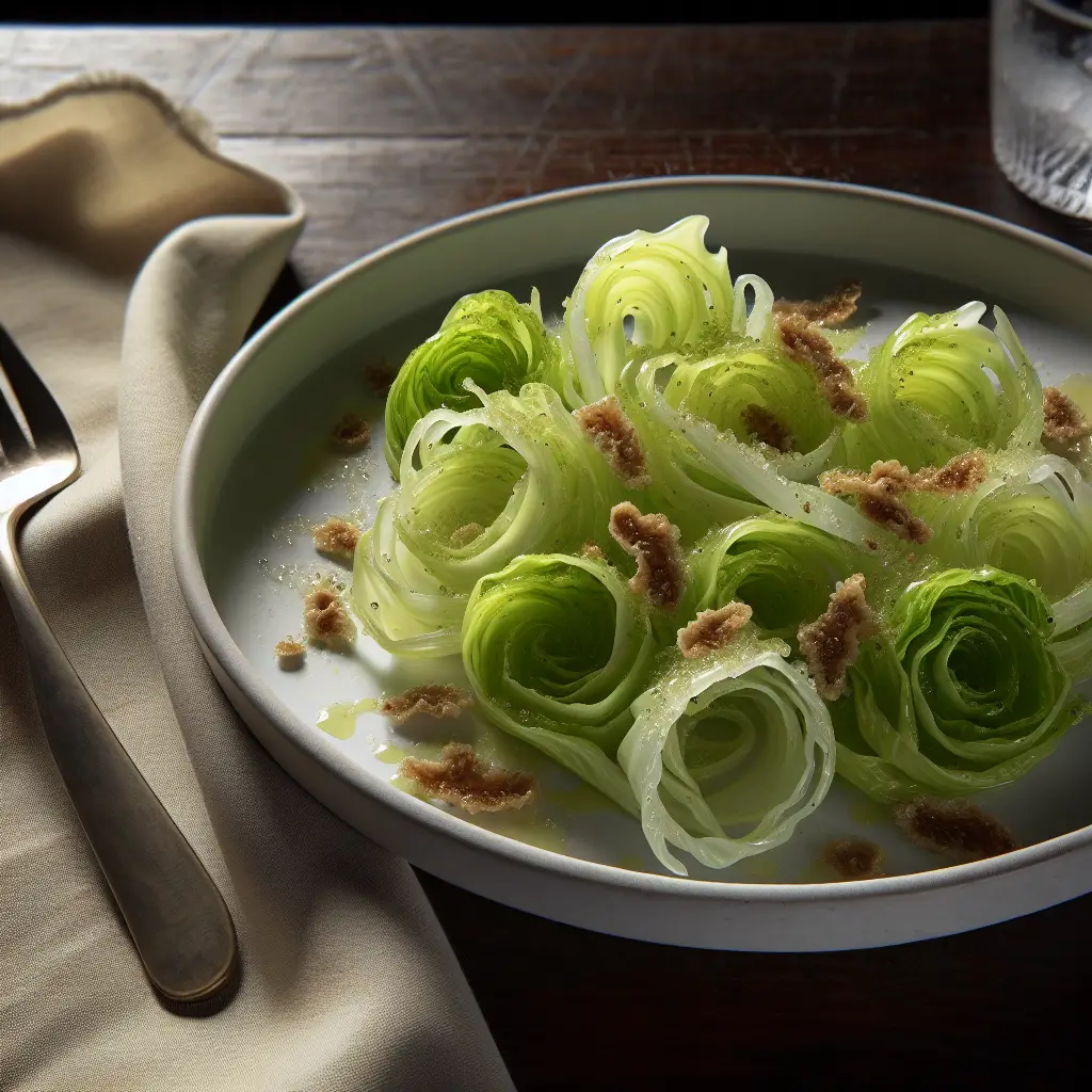 Salada romana de chicória com alho: perfeição Puntarelle