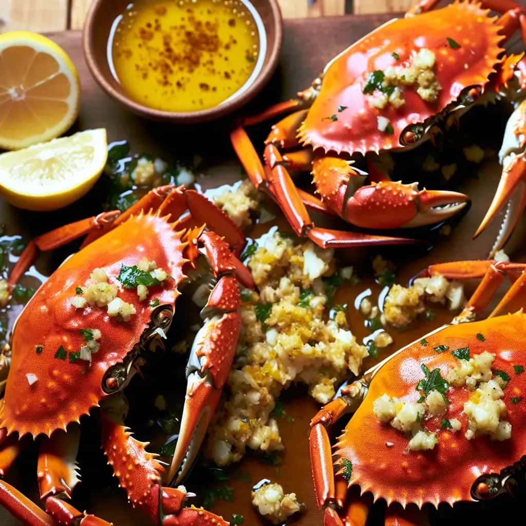 O lendário caranguejo Dungeness com alho assado de São Francisco