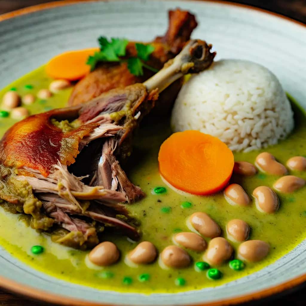 Seco de Pato (peruanischer Enteneintopf)