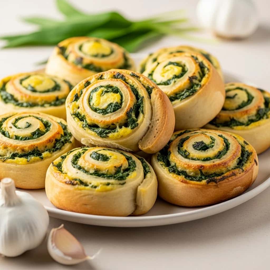 Frühling im Strudel: Herzhafte Bärlauchbrötchen aus der Slowakei (Slimáky s Medvedím Cesnakom)