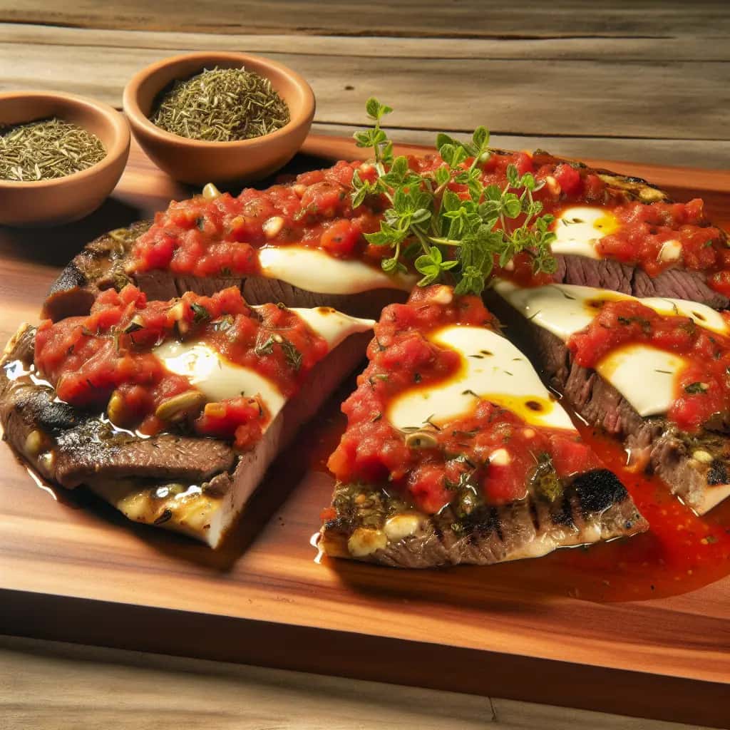 El sueño definitivo para los amantes de la carne: pizza argentina de filete con ajo (Matambre a la Pizza)