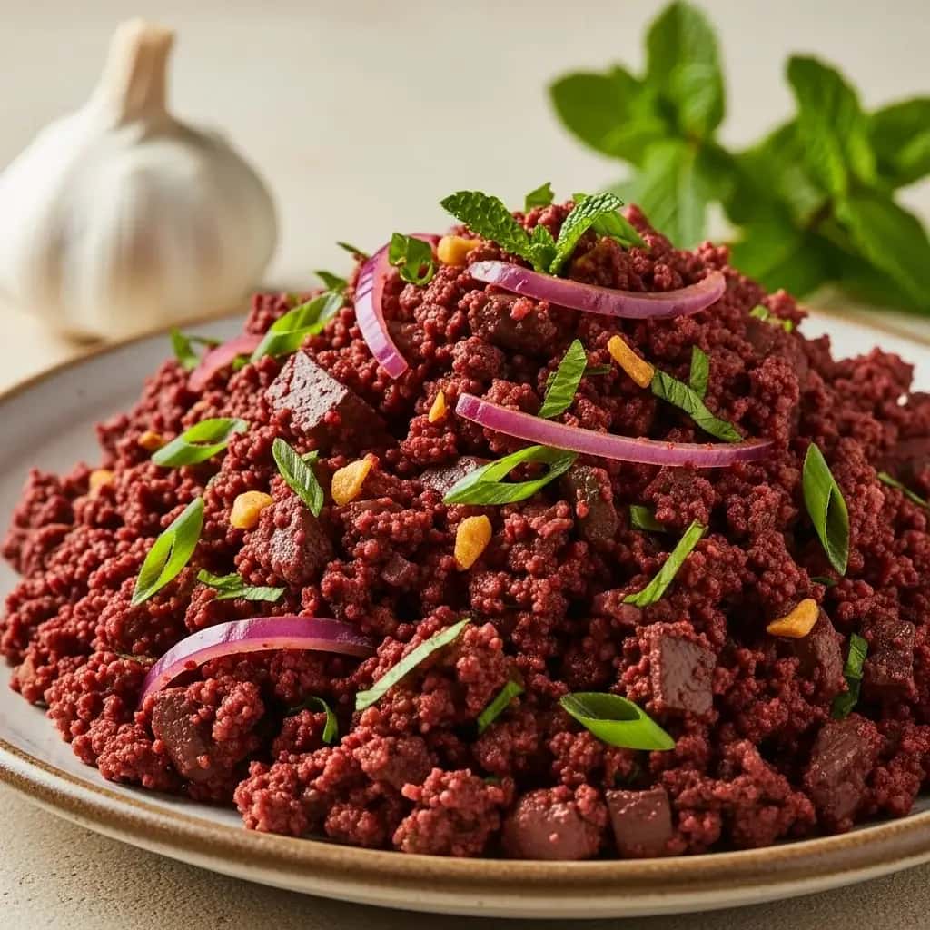 Du garde-manger du Pérou : un repas copieux et savoureux. Ail sain « Sangrecita »